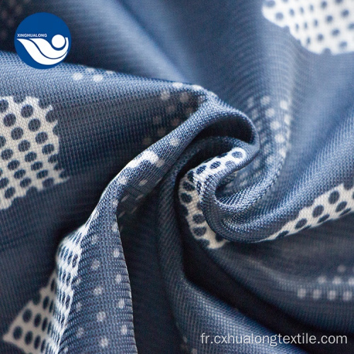 Tissu en polyester imprimé camouflage bleu militaire
